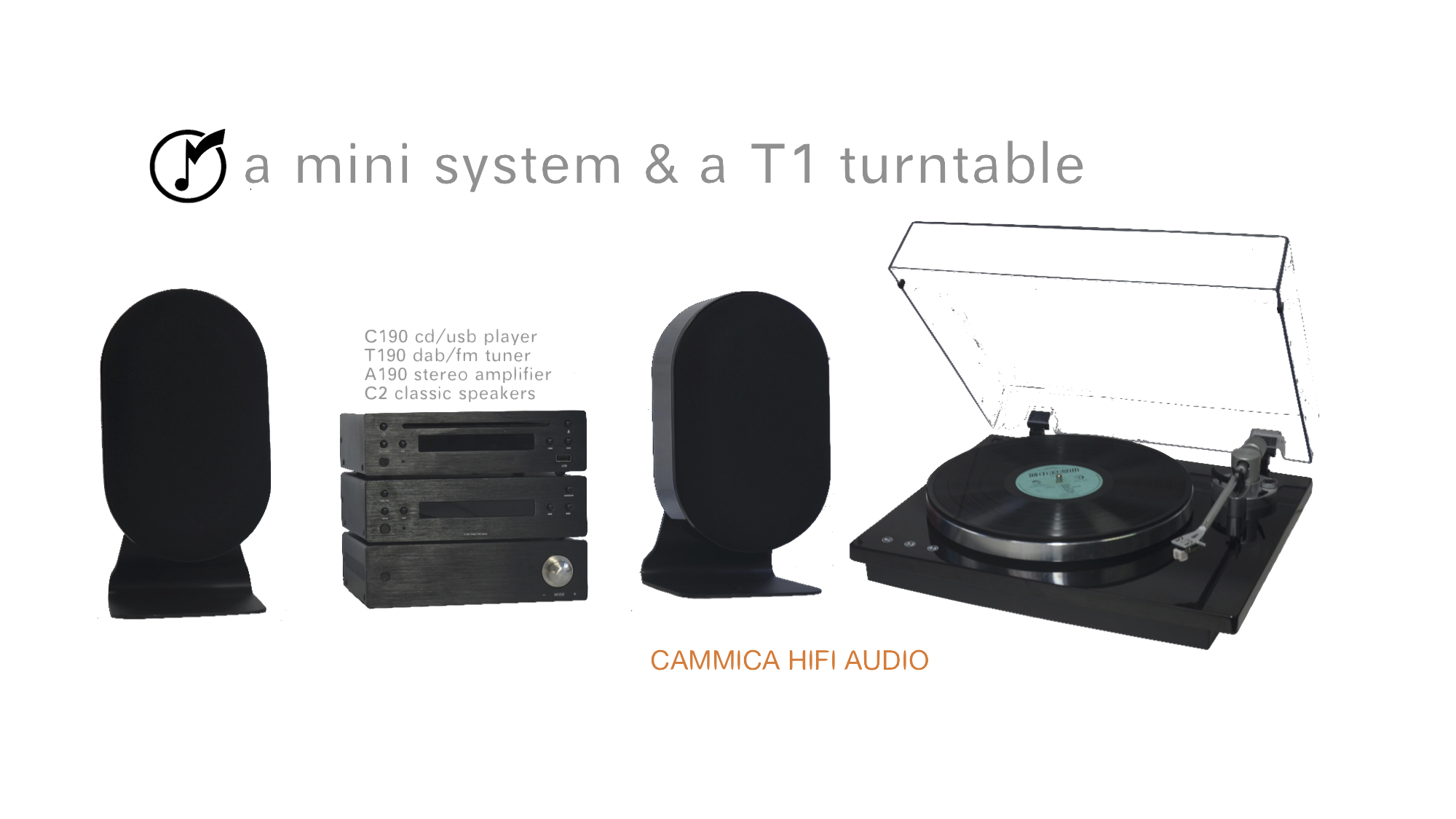 MINI-HIFI-Anlage mit CD-Player, Stereo-Verstärker, DAB-Tuner